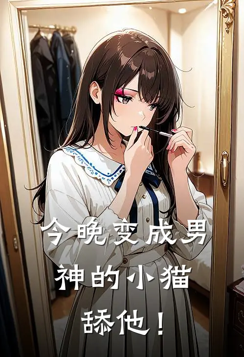 今晚变成男神的小猫，舔他！